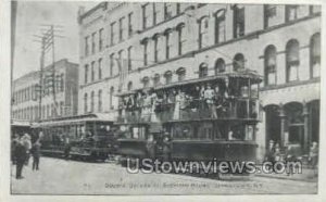 Repro- Double Deck Trolley - Jamestown, New York NY  