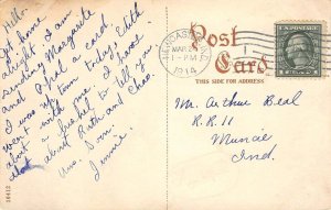 Heller Bros. Green Houses, Newcastle, Indiana 1914 Rare Vintage Postcard