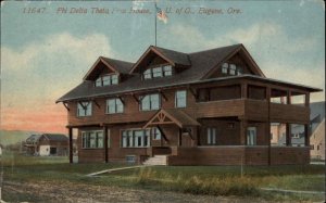 Eugene University of Oregon OR Phi Delta Theta Fraternity c1910 Vintage Postcard