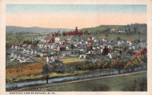 BETHANY WEST VIRGINIA~BIRD'S EYE VIEW~1920s ROBINS & SON PUBLISHED POSTCARD