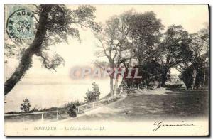 Old Postcard Honfleur La Cote de Grace