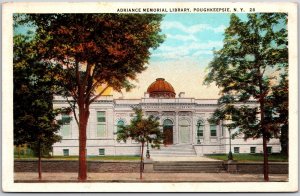 Poughkeepsie New York NY, Adriance Memorial Library Building, Vintage Postcard
