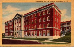 West Virginia Huntington Chesapeake and Ohio Hospital 1953 Curteich