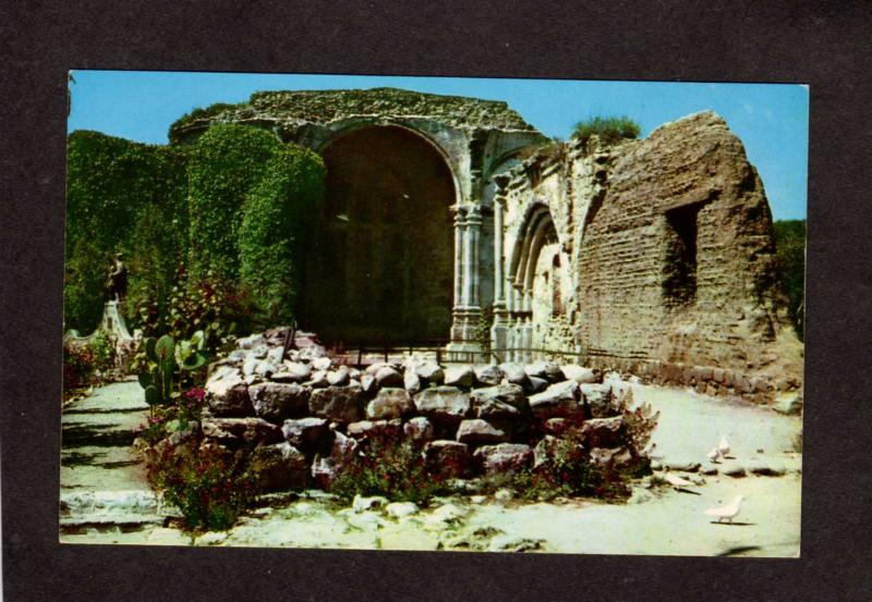 CA Mission San Juan Capistrano California Stone Church Spanish Postcard