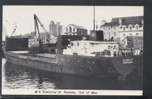 Isle of Man Postcard - M.V. Glencloy at Ramsey     RS18650