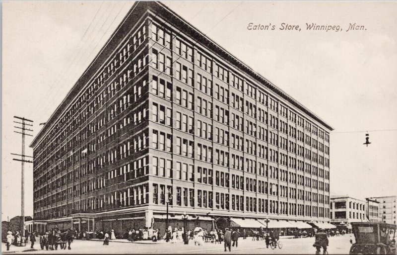 Eaton's Store Winnipeg Manitoba MB Unused Postcard H54