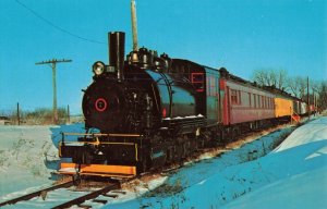Locomotive No. 7 Tank Switcher Illinois Railway, Union, Illinois Postcard