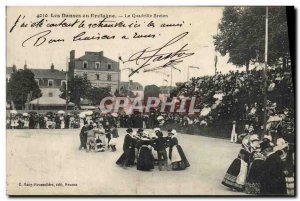 Postcard Old Rennes The quadrille dance Breton Folklore Costume