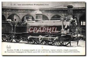 Postcard Old Train Locomotive Machine 560