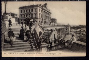 L'Escalier de la Pecherie et le Boulevard de la Republic,Algiers,Algeria