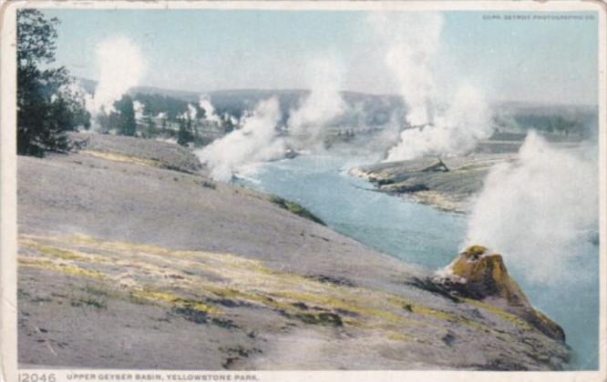 Upper Geyser Basin Yellowstone National Park Detroit Publishing