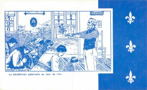 Typical Scenes Daily Life - School Class - Vintage Postcard  06.39