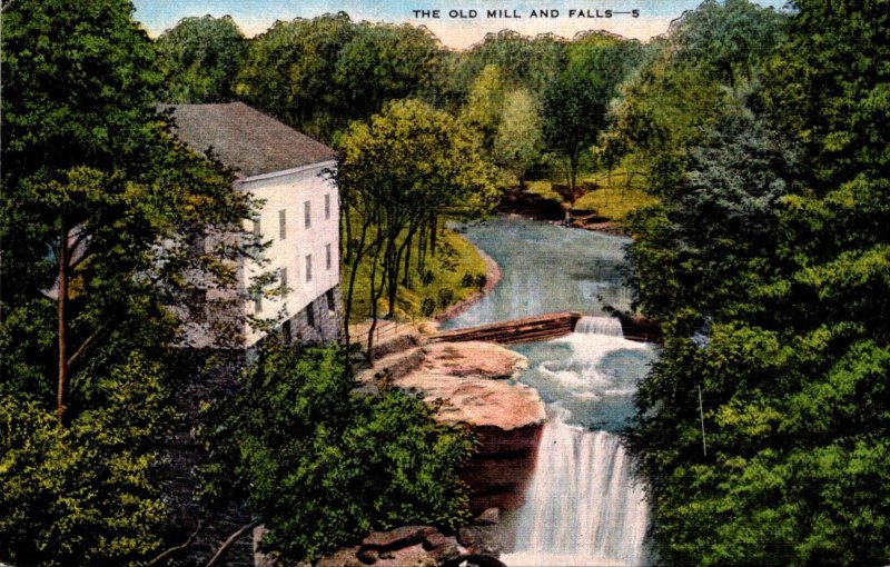 Ohio Youngstown Mill Creek Park The Old Mill and Falls