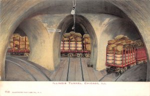 Chicago Illinois Illinois Tunnel, Undivided Back Vintage Postcard U8607