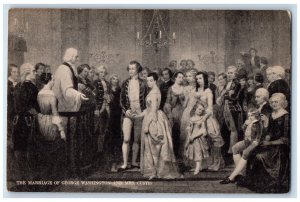 The Marriage Of George Washington And Mrs. Custis New Kent County VA Postcard