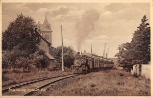 Yarmouth Nova Scotia Canada Train Leaving Station Vintage Postcard AA55677