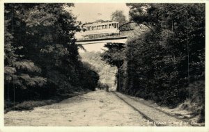 Netherlands Bergspoor Berg en Dal Nijmegen Train Vintage RPPC 08.29