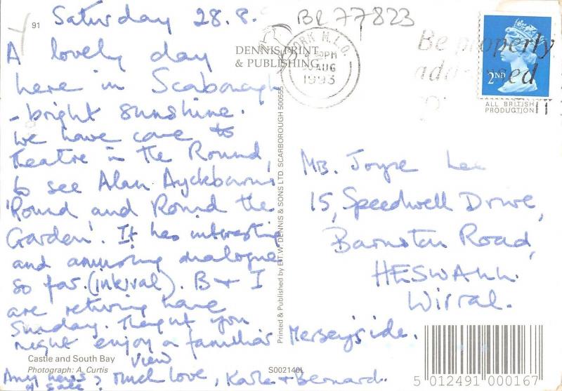 BR77823 castle and south bay scarborough   uk