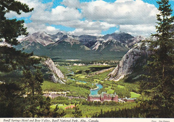 Canada Banff Springs Hotel and Banff Valley Banff National Park Alberta