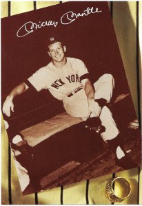 Mickey Mantle Famous Baseball Player for the New York Yankees NY 4 by 6