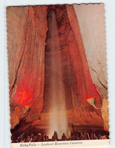 Postcard Ruby Falls, Lookout Mountain Caverns, Chattanooga, Tennessee