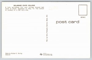 Dover Delaware~Air View State College~Vintage Postcard