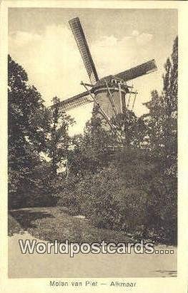 Molen van Piet Alkmaar Netherlands Unused 