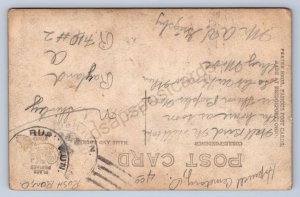 J87/ Rush Run Ohio RPPC Postcard c1910 Cemetery Jefferson Co Freter 295