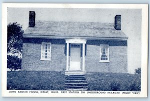 1949 Ripley Ohio Postcard John Rankin House First Station Underground Railroad