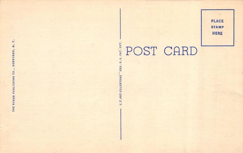 POUGHKEEPSIE, NY New York   VASSAR BROTHERS HOSPITAL   c1940's Linen Postcard