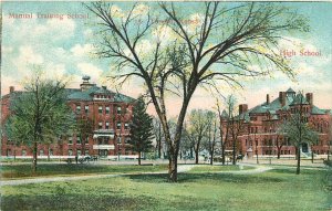 TOPEKA, Kansas  KS    MANUAL TRAINING SCHOOL, High School  c1910s  Postcard