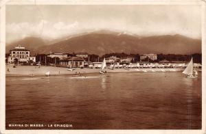 B6351 Italy Massa Marina La Spiaggia 1938