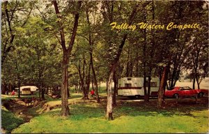 Falling Waters Campsite Falling Waters West Virginia Scenic Chrome Postcard 