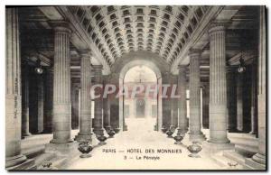 Old Postcard Paris Hotel Le Coin peristyle