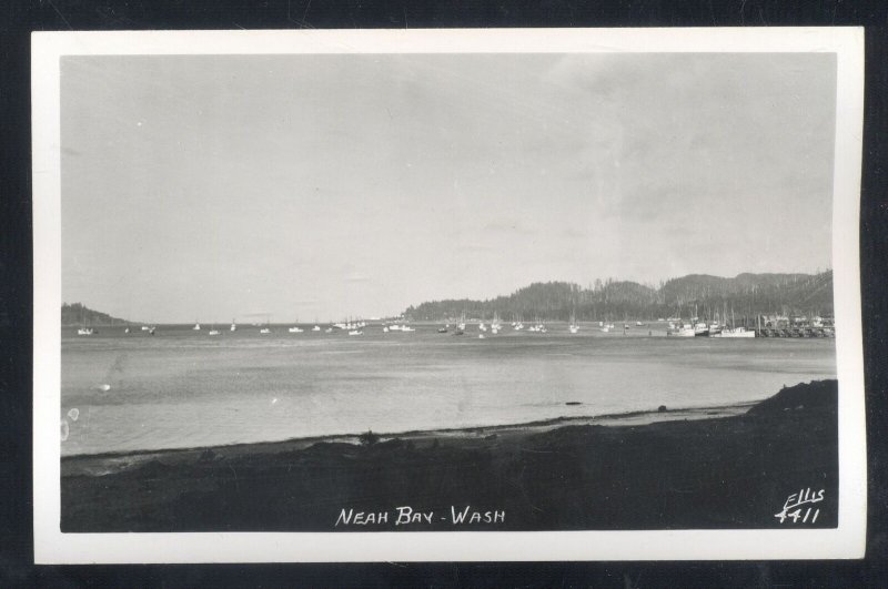 RPPC NEAH BAY WASHINGTON ELLIS 4411 REAL PHOTO POSTCARD