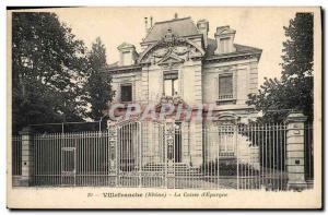 Old Postcard Bank Caisse d & # 39Epargne Villefranche