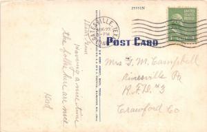 Gatesville Texas~Raby Park Scene~Municipal Swimming Pool~1946 Postcard