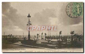 Old Postcard Arcachon Sunrise Day on the Boulevard Promenade