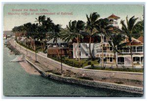 1911 Around The Beach Colon House of Superintendent of Railroad Panama Postcard