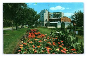 A Colorful Beauty Spot Watertown South Dakota Postcard Feed Grain Mill Elevator