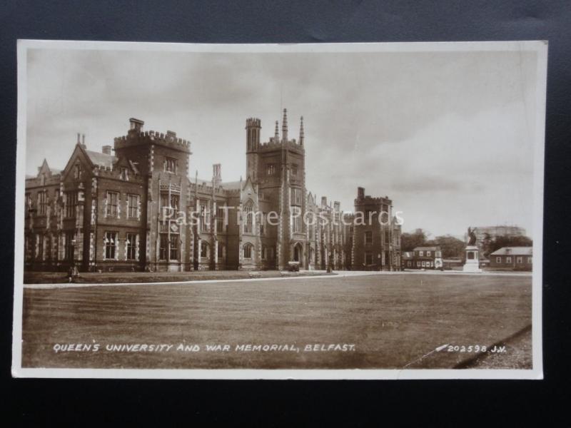 N. Ireland BELFAST Queen's University and War Memorial c1937 RP