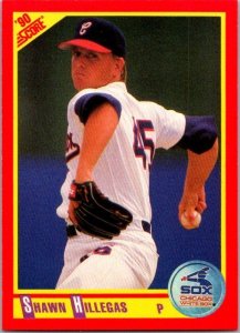 1990 Score Baseball Card Shawn Hillegas Chicago White Sox sk2563