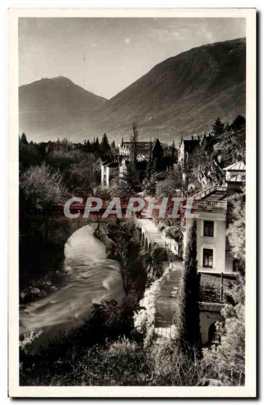 Old Postcard Merano Passeggiata Gilf Foto Wassermann Merano