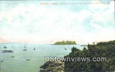 Camden Harbor, Negro Island in Camden, Maine