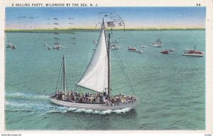 WILDWOOD BY THE SEA , New Jersey , PU-1935 ; Sailing Party