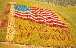 Floral flag American Flag Unused 