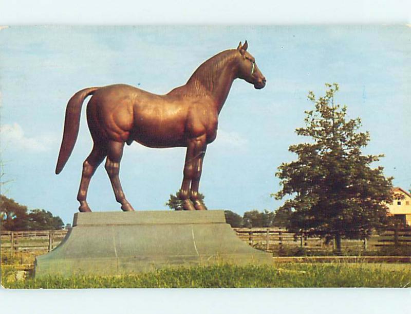 1958 Man-O-War Horse Statue - Kentucky Derby Winner Lexington Kentucky KY Q7434