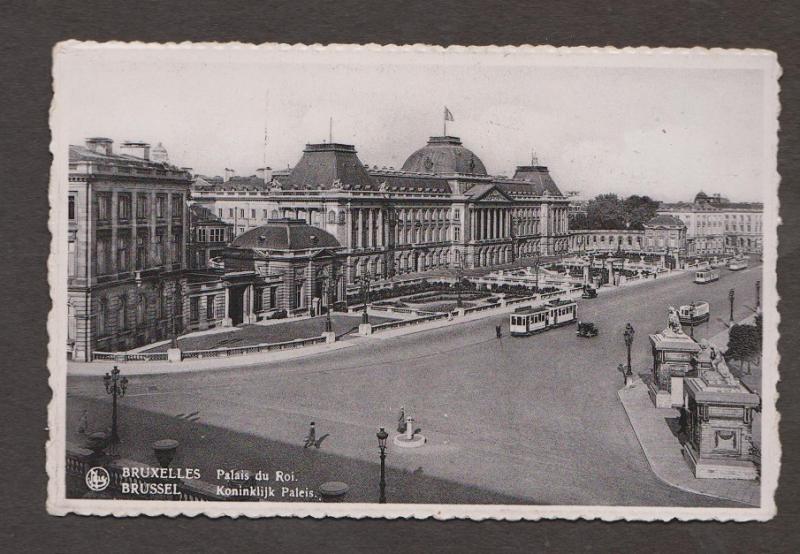 The  King's Palace, Brussels, Belgium - Real Photo - Used 1937