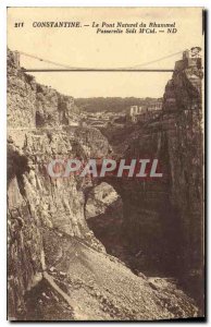 Postcard Constantine Old Bridge Natural Bridge Rhummel of Sidi M'Cid