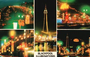 Vintage Postcard 1980 Blackpool Illumination Festival In Lancashire England